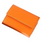 ショッピングガジェット ガジェットリンク FRUHイタリアンレザー・3つ折り財布 お札を折らずに収納 とても便利な小さな財布 オレンジ GL032
