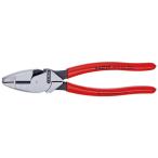 KNIPEX クニペックス 架線工事用 強力ペンチ プラスチックコーティング サイズ55×17×240mm 0901-240 工具 ツール DIY 作業工具