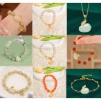 2023バレンタイン ジェイド レディース ジュエリー ブレスレット  ネックレス ピアス チャーム ウサギデコレーション  プレゼント 母の日（22306)