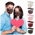 2023 ＊国内検品＊  バレンタインマスク バレンタイン10枚 入り 不織布 柄マスク 可愛いマスク3層構造 使い捨てマスク ハート柄マスク （22307）