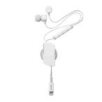 エレコム 巻取りイヤホン(Lightning) EHP-LFR10CMWH