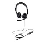  Elecom двойной Mike шум снижение проводной headset USB обе уголок HS-HP101UNCBK