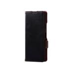  Elecom Xperia 10 VI soft кожанный кейс магнит есть ударопрочный стежок PM-X241PLFYBK