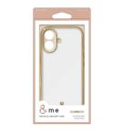  Elecom iPhone 16 соответствует &amp;me мягкий чехол ( металлик линия ) PM-A24AUCTMLGB