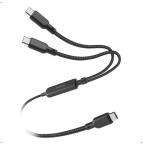  Elecom USB Type-C(TM) - USB Type-C 2WAY кабель (USB2.0/140W/ сетка ) U2C-CCCA12BK