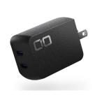 CIO 67W 2ポート GaN急速充電器 CIO-G67W2C-N2-BK