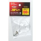 ELPA GKP-L90H(C) ミニクリプトン球 100W E17 クリア