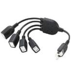  Elecom AC адаптер .4 шт ... кабель |0.2m T-ADR4BK