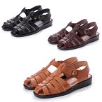 メンズ 本革 グルカサンダル カメサンダル カメシューズ ドライビングシューズ ドクターシューズ 国産 日本製 牛革 牛皮 通気性 バックバンド(15) GC1115