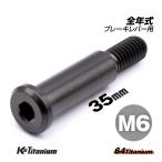 64チタン製 ホンダ系 ブレーキレバー ピポットボルト M6×35 P1.0 ブラック ホンダ NSR250R 全年式 CBR650R RH03 等 レストア カスタム