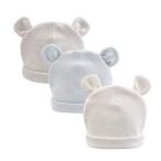 XIAOHAWANG新生児 帽子 男の子 赤ちゃん 帽子100%オーガニックコットン 柔らかい 被り心地良く かわいい耳 くま 出産準備 出