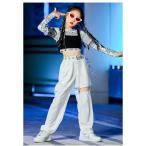 キッズダンス衣装 ヒップホップ HIPHOP ヒップホップ へそ出し キッズダンス パンツ ズボン タンクトップ まとめ買い ステージ衣装 子供 ダンス衣装 練習着