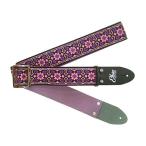 Elara Straps (エララストラップ) Tetra Heart Old Rose Ultrasuede 美しい 頑丈 プロ仕様 ギターストラップ