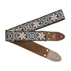 Elara Straps (エララストラップ) Zinnia Elegans Walnut Ultrasuede 美しい 頑丈 プロ仕様 ギターストラップ