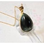 18kGP仕上げの３Aセラフィナイトクリノクロアのゴールドネックレス