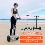 電動 バランス スクーター ハンドル付き  10インチ ハンズフリー キックボード スケートボード セグウェイ式車両 クリスマス   ad253