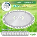 ショッピング草刈り機 チップソー 10枚入り セット 草刈り機 草刈機 草取り 替え刃 替刃 草刈り機の刃 40P 40T 40枚刃 40 刃数 刈り払い機 刈払機 交換 直径15cm 厚み1mm 高強度