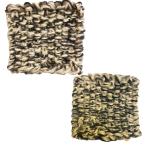 手編みコースター　鹿の子編み　ハンドメイド　約10ｘ10cm　雑貨    MKST001