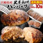 ショッピングハンバーグ 父の日 プレゼント ギフト 母の日 遅れてごめんね  ハンバーグ クーポン利用で半額 黒毛和牛100% 150g×10食セット 宮崎県産 送料無料 真空 小分け クール