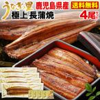 ギフト うなぎ プレゼント 蒲焼き 国産 鹿児島産 長蒲焼き4本セット 約110g×4 ギフトBOX特典付き 送料無料 クール