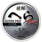 将鱗へらスーパープロフロロ　ハリス７５m巻　０３〜０６号　