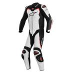 ☆【Alpinestars】レーシングスーツ GP Pro 1 Piece Leather Motorcycle Suit - Tech Air Bag Compatible　White / Black / Red | UK 38 / Eur 48