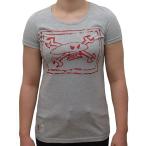 ☆【Red】トーペードチョークスカルレディースTシャツ　14