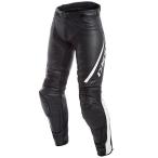 ☆【Dainese】Assenレディースレザーパンツ/ジーンズ　Black/White|Ladies UK 10