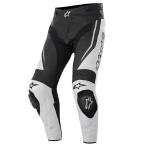 ☆【Alpinestars】トラックレザーオートバイパンツ/ジーンズ　Black/White|UK 30/Eur 50