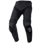 ☆【Alpinestars】ミサイルレザーオートバイパンツ/ジーンズ - ブラック　Long|UK 30/Eur 50