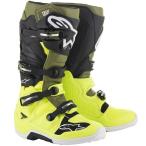 ☆【Alpinestars】Tech 7 Motocross Boot Yellow Fluro / Military Green / Black