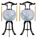 ショッピング盆提灯 盆提灯 廻転灯 一対 No.17 11号 回転行灯 盆ちょうちん お盆 提灯 初盆