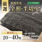 海苔厳選40枚20枚全形半切り福岡...