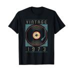 Vintage 1973 Vinyl Retro Turntable Birthday DJ Gift Tシャツ