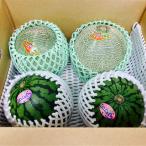 熊本県産赤肉メロン2玉＆小玉西瓜2...