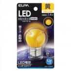 ELPA LED電球G40形E26 イエロー LDG1Y-G-G25