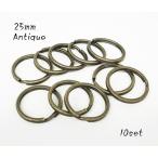 25mm flat 2 -слойный кольцо античный 10 шт. комплект kume1055-AT