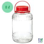 /即納/ 果実酒びん 梅酒瓶 8L (10号) 日本製 / 東洋佐々木ガラス 梅酒びん 梅酒ビン 果実酒瓶 密封瓶 密封びん 保存びん 瓶 びん ビン  梅 らっきょう ピクルス