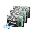 NICOLESS ニコレス スーパーハードメンソール 3箱セット 誘導加熱式 ニコチンゼロ カプセル搭載 日本製 最新デバイス対応