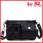 Yahoo! Yahoo!ショッピング(ヤフー ショッピング)COACH コーチ ウエストバッグ ウエストポーチ シグネチャー ナイロン ヒップバッグ F77315　SBKBK（ブラック×ブラック）