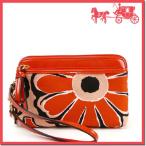 Yahoo! Yahoo!ショッピング(ヤフー ショッピング)COACH コーチ　リストレット ポピー フローラル スカーフ プリント スカーフ ダブルジップ 49939 B4BT9（デザートスカイ×ニュートラル）
