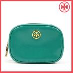 Yahoo! Yahoo!ショッピング(ヤフー ショッピング)TORY BURCH トリーバーチ 化粧ポーチ 小物入れ ROBINSON SMALL COSMETIC CASE style/41119118 433（ターコイズ×ミディアムネイビー）