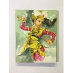 ショッピングバリ バリ絵画 人物画 レゴンダンス A-2 W70×H90 (1162-2) バリの絵 バリアート アートパネル モダン 祭り 舞踊 民族舞踊 絵 バリ雑貨