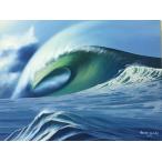 バリ絵画 波の絵 windy W60×H45cm C-2 海の絵 波 アート 有名画家 バリ島 リゾート サーフィン アジアン雑貨 インテリア (1169)