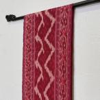イカット 200×27cm 赤系 002 壁掛け テーブルランナー タペストリー バリ雑貨 アジアン雑貨 モダン インテリア リビング エスニック