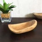 木製 ウッド トレイ ボウル 船形 ア