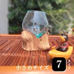 流木ガラス ドリフトウッド 置物 花