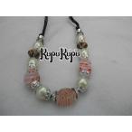 Yahoo! Yahoo!ショッピング(ヤフー ショッピング)バリ島製 ビーズネックレス デザインＭＩＸ ピンク 大粒