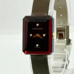 CENTURY センチュリー タイムジェム クチュール スクエア ブラウン文字盤 133588 SS QZ レディース 4PD 腕時計