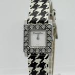 Christian Dior クリスチャンディオール ラ・パリジェンヌ D60-109 AW 4359 ホワイト QZ レディース 千鳥 腕時計 訳あり品